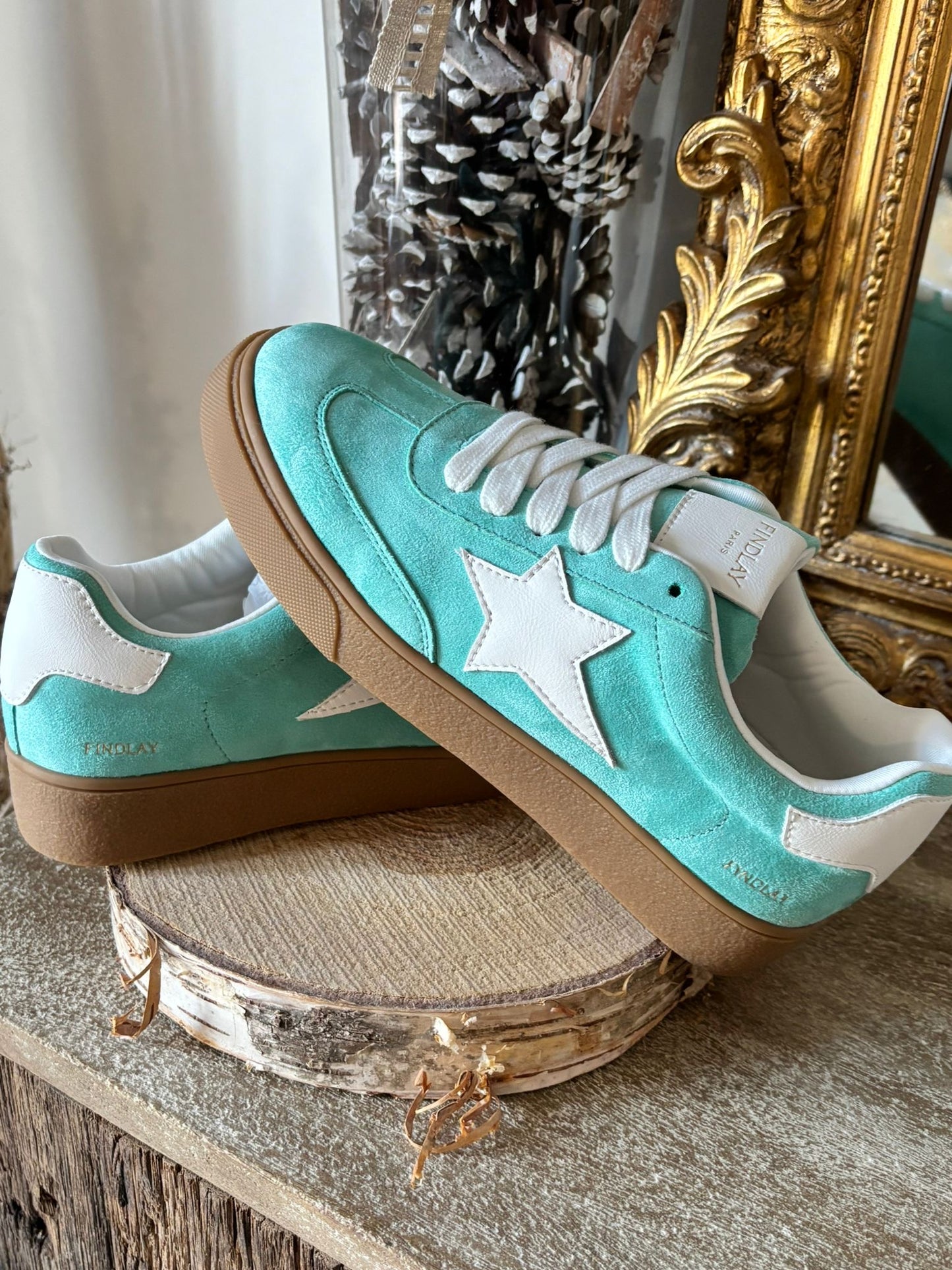 Sneakers menthe étoile Findlay Paris – tendance printemps